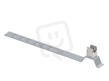 Držák vedení K LIK s příchytkou na drát 8mm, L330mm pod střešní krytinu, StZn