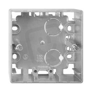 Schneider MTN513546 Krabice pro montáž na omítku,1násobná,Artec,stainless steel