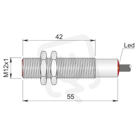 Indukční senzory O 12 mm - Atex prach