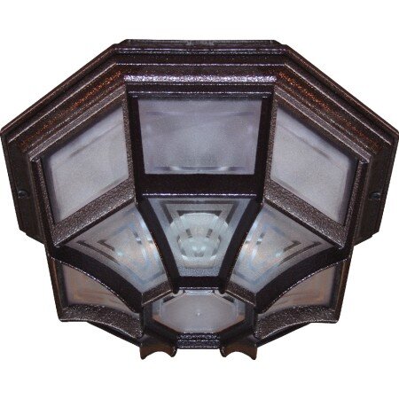 Stropní a nástěnné svítidlo Hera hnědá antika 60W IP44 E27 COMPOLUX 916701/50