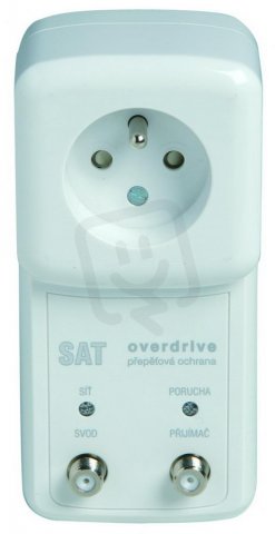 SAT-OVERDRIVE F6 zásuvkový adaptér s přepěťovou ochranou + SAT 6 A A01895