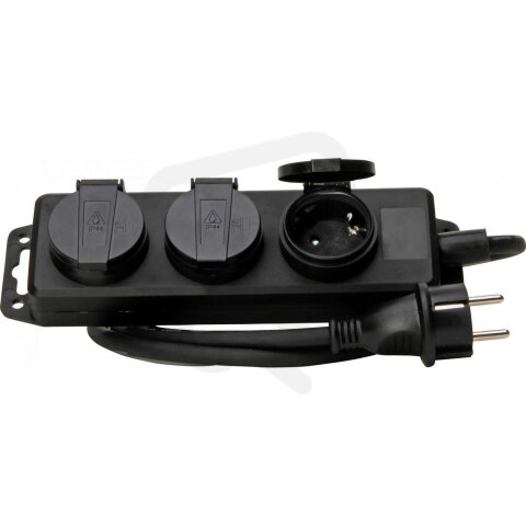 223003044 3-way multiple socket outlet w