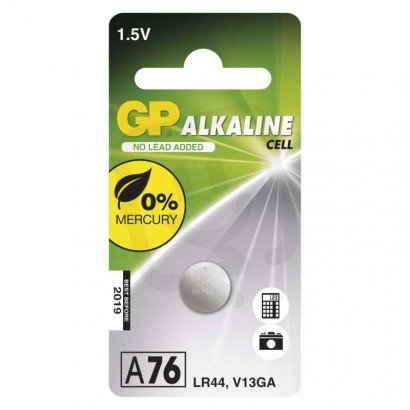 Alkalická knoflíková baterie GP A76F (LR44) B13762