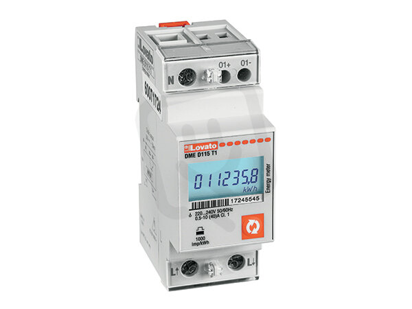 Lovato DMED115T1 Jednofázový elektroměr 63A