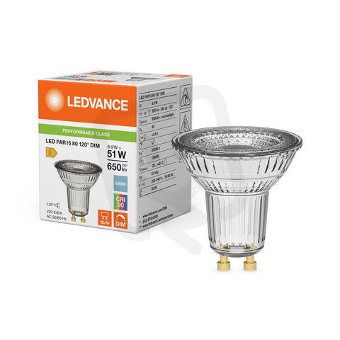 Světelný zdroj LED PAR16 DIM P 6.9W 965 GU10 LEDVANCE 4099854770685