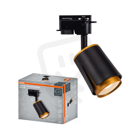 1-Phase Tracking Spot Collar GU10 BLACK AND GOLD OSRAM 4099854599736