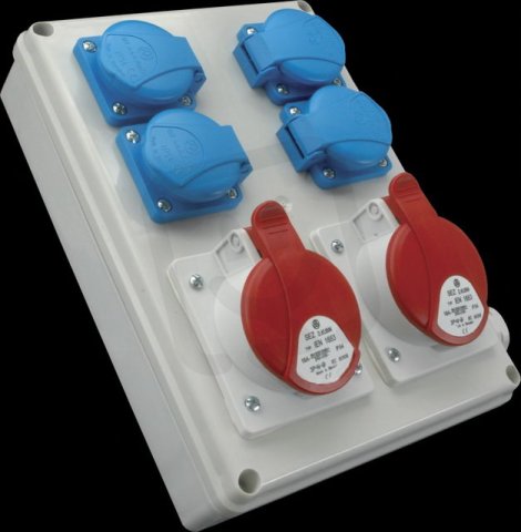 SEZ-CZ ROS 1605 Zásuvková kombinace 2x1653+4x230v