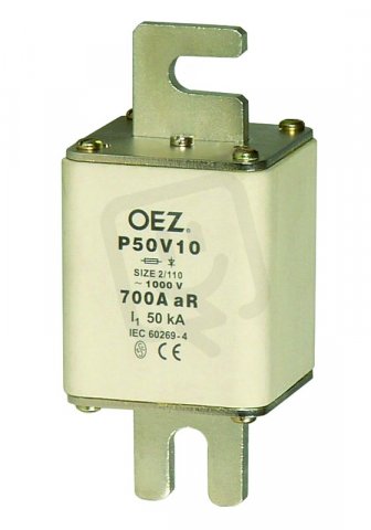 P50V10 700A aR Pojistková vložka,jištění polovodičů AC 1000V/DC 600V OEZ:08682