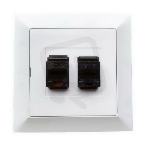 Zásuvka komunikační 2x8 pin KAT. 6 PREMIUM 2 PC/6 GREENLUX GXKP051