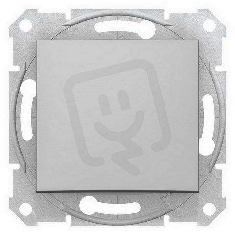 Sedna Střídavé tlačítko, řazení 6, 10A, Aluminium SCHNEIDER SDN0420160