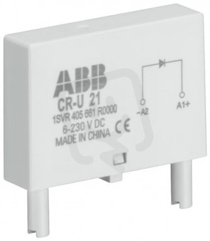 CR-U 61V Modul ochrana diodou a LED zelená (6-24V AC/DC) ABB 1SVR405664R1000
