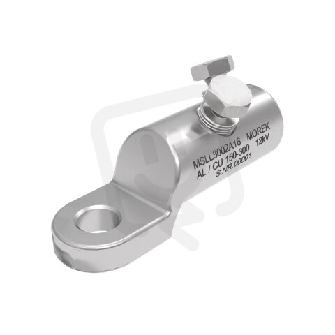 Kabelové oko MSLL300 Al/Cu 150-300mm2, M16, 2x Al šroub, 12 kV MOREK MSLL3002A16