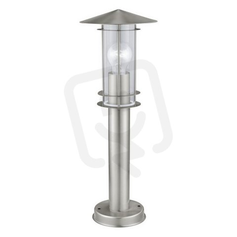 Venkovní stojací svítidlo LISIO H-500 nerezová ocel/čiré 60W IP44 EGLO 30187
