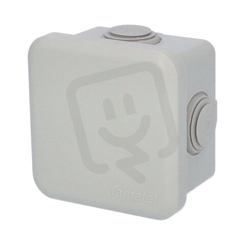 Krabice AcquaBOX 3026 IP65 78x78x50mm montáž na povrch plné víko FAMATEL