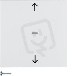 KNX RF tlačítko žaluziové bezdrátové, S.1/B.x, bílá, mat BERKER 85245288