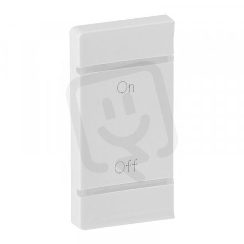 VALENA LIFE KRYT PRO MYHOME_UP SYMBOL ON/OFF LEVÝ 1MODULOVÝ BÍLÝ LEGRAND 755585