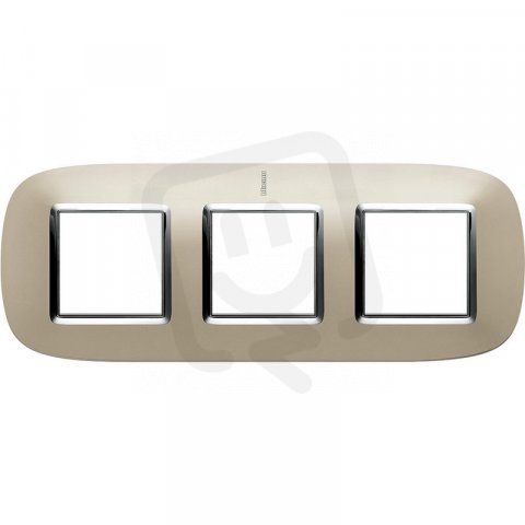 Legrand HB4802/3TC BTAX Rámeček2+2+2 TITAN SVĚTLÝ