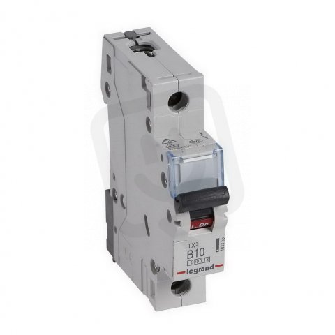 TX3 JISTIČ, 1 PÓLOVÝ, CHAR. B, 10A 6000A LEGRAND 403355