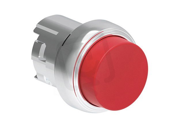 Lovato LPSB204 Tlačítko s návratem kovové d22mm vystouplé červené