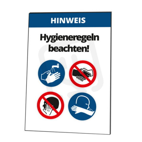 Nástěnná tabulka DODRŽUJ HYGIENU! CIMCO 182812
