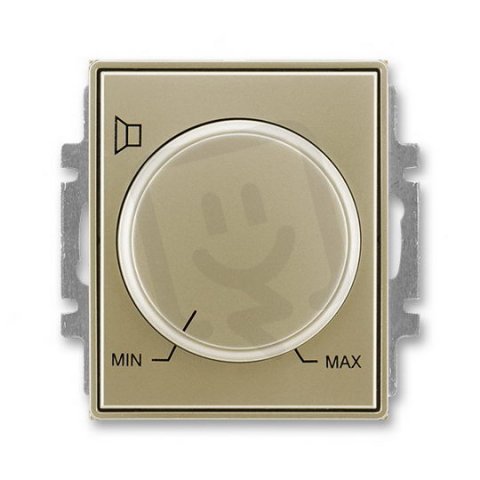 Regulátor hlasitosti 100 V, s krytem 5016E-A10100 33 šampaňská Time ABB