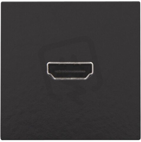 Zásuvka HDMI-HDMI-BAKELITE PIANO BLACK NIKO 200-69417
