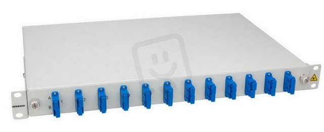 19'' FO vana kompletní, 8xSC, 9/125um OS2, výška 1U SCHRACK HSELS089CP