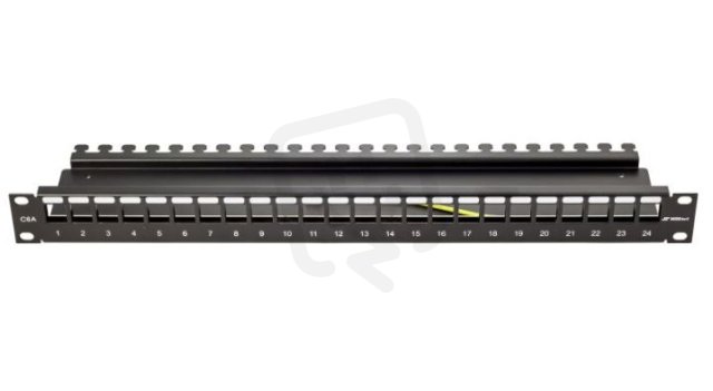 Patch panel STP neosazený,24 portů 1U