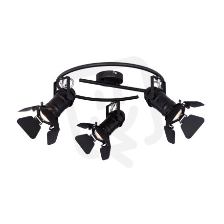 Stropní svítidlo EGON černá mat 3x GU10 50W 230V GLOBO 54650-3B