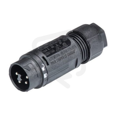 vidlice na kabel 4-pól, RST16i3, kabel 7,1-13mm, černá WIELAND 46.052.4554.1