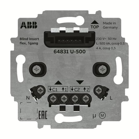 ABB Zoni Přístroj žaluziového spínače flex pro krátkocestné ovládání 64831 U-500