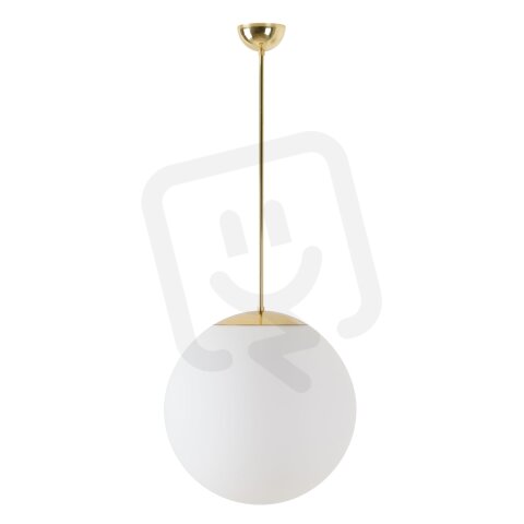 Závěsné svítidlo se skleněným stínidlem OSMONT ADRIA P3 13W IP40 E27 mosaz