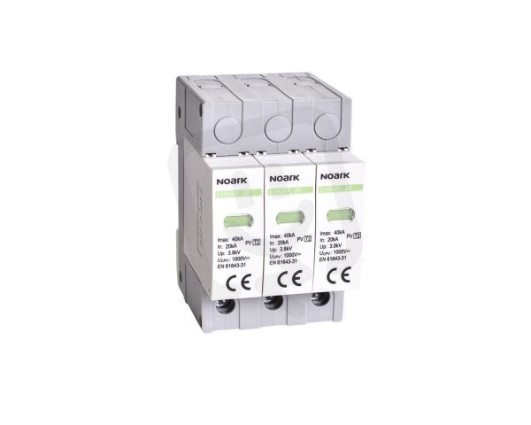 Svodič přepětí NOARK EX9UEP 2 (C), 20kA, 1000V DC, 3TE, pro neuzem. systémy