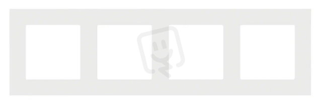 Rámeček 4 násobný světle šedá matná KONTAKT SIMON TR4/114