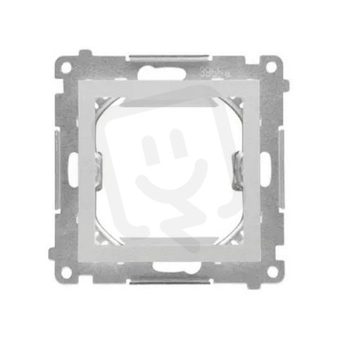 Adaptér přechodový (průchodka) pro zařízení standardu 45 × 45 mm hliníková matná