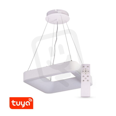ZULU HZT60-W bílé hranaté závěsné TUYA+RF CCT LED svítidlo T-LED 105577