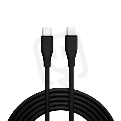 USB-C 3.1 kabel, USB-C konektor - USB-C konektor, silikon, 1m SOLIGHT SSC1701-S