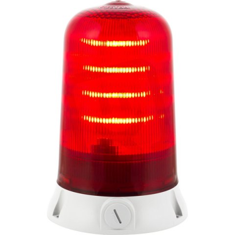 Maják rotační LED ROTALLARM S LED 12/24V, ACDC, IP65, červená, světle šedá 90063