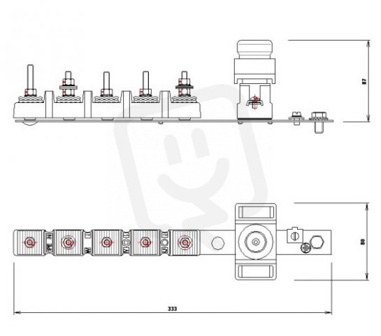 SR 561-27 Z/Un, IP00, stožár. rozvodnice