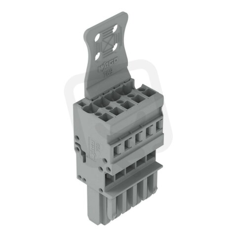 1vodičová pružinová svorkovnice, CAGE CLAMP, 4 mm2, Šedá WAGO 769-105/143-000