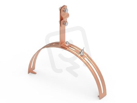 Univerzální držák vedení na hřebenáče, drát 8/10mm, L200-280mm, Cu 407314