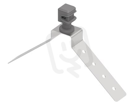 Plastový držák vedení na hřeben, drát 8mm, L200-260mm, Inox V2A/plast 406013