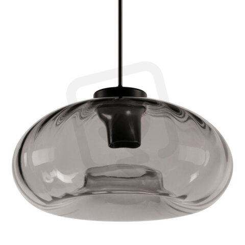 Decor Smoke Glass Pendant E27 Black OSRAM 4058075850002