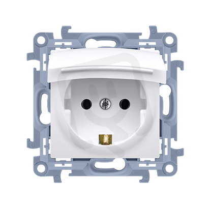 Zásuvka silová 1 násobná typ F (přístroj