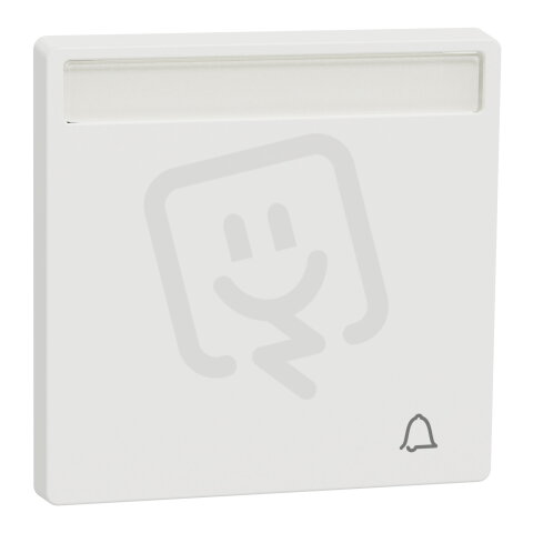 Klapka, Merten System D, s popisovým polem, nordic white, plast MTN3360-6037