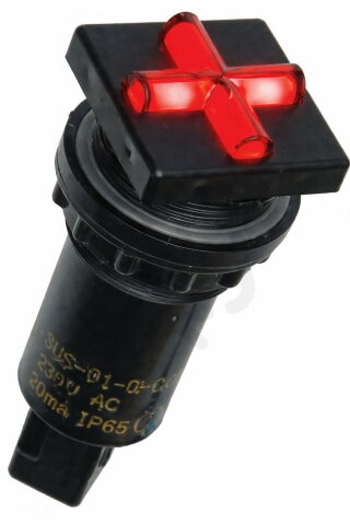 Ukazatel stavu SUS-01-Q R/R 220DC P 22mm červená/červená ELECO 31113687