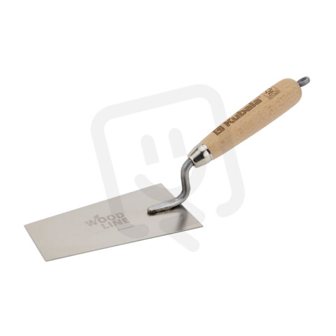 Lžíce štukatérská trapézová nerezová, dřevěná rukojeť WOOD LINE 80x140x55 mm