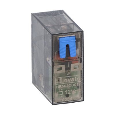 Lovato HR502CD012 Miniaturní relé 2 zap/vyp 8A 12VDC+LED