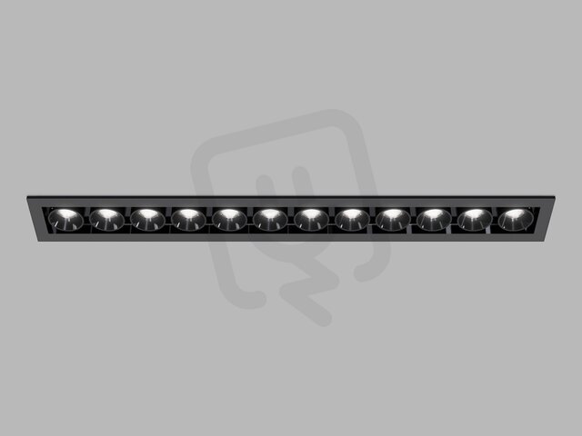Zápustné svítidlo RIVA MINI 12, B 20W 2700K/3000K/4000K UGR černá LED2 2560373