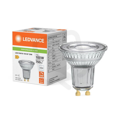 Světelný zdroj LED PAR16 DIM P 7W 840 GU10 LEDVANCE 4099854786518